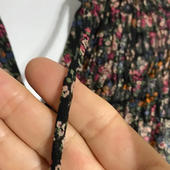 Zara Black Floral Blouse - Picture 4 of 13